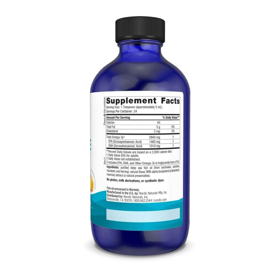 NORDIC NATURALS Ultimate Omega, 2840 mg Lemon Flavor (237 ml / 8 fl. oz.)