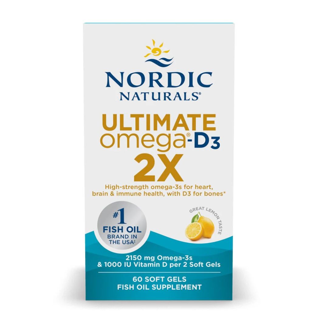ULTIMATE OMEGA 2X + D3 / 2150 mg / SITRUUNA / 60 pehmokapselia