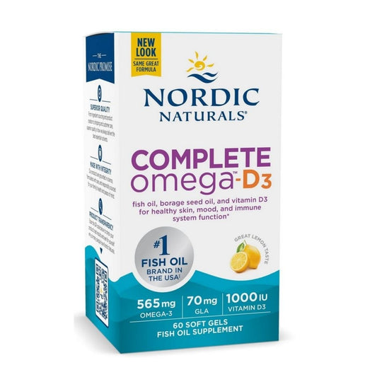 KOMPLETT OMEGA-D3 / 565 mg / SITRÓN / 60 mjuka kapslar