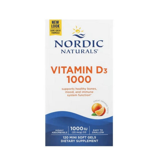 D3-VITAMIINI / 1000 IU / APPELSIININ MAKU / 120 pehmokaps.