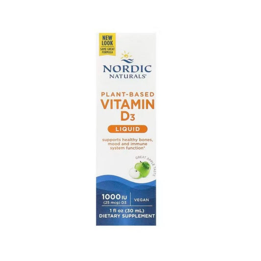 D3-vitamin / vegan / äppelsmak / 1000 IU / 30 ml