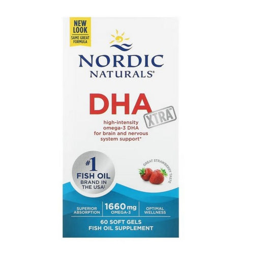 DHA XTRA / 1660 mg / JORDGUBBE / 60 mjuka kapslar