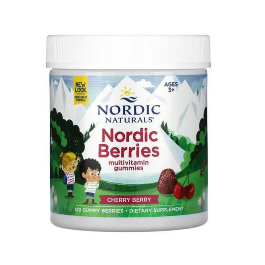 NORDIC BERRIES MONIVITAMIINI / LUONNOLLINEN / KIRSIKKA / 120 gummya