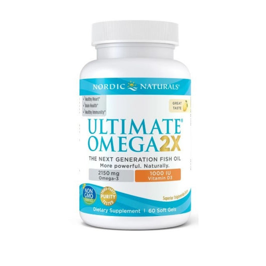 ULTIMATE OMEGA 2X +  D3 / 2150 mg / SITRUUNA / 60 pehmokapselia
