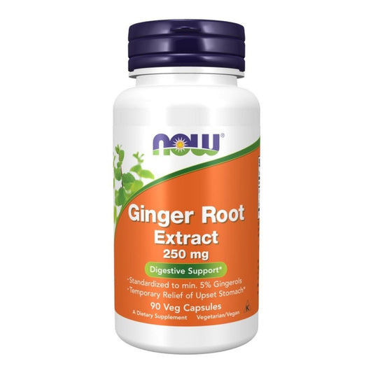 NOW FOODS Ingwerwurzel-Extrakt, 250 mg (90 Kapseln)
