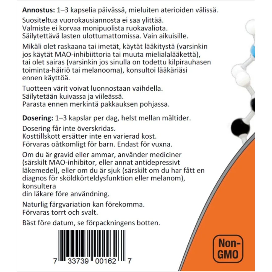 NOW FOODS L-Tyrosine, 500 mg (120 caps)
