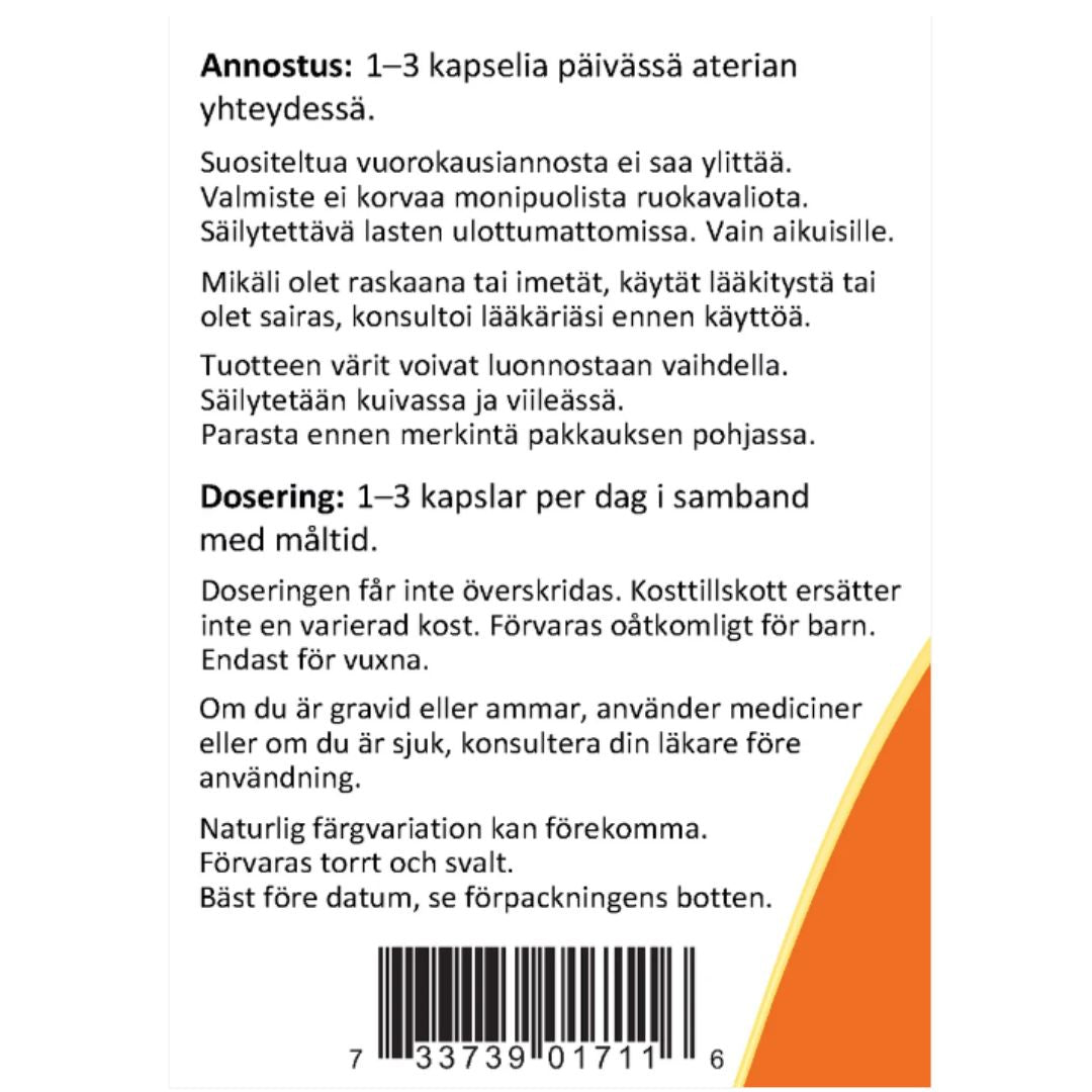 MUSTAKUMINAN SIEMENÖLJY / 1000 mg / 60 pehmokapselia