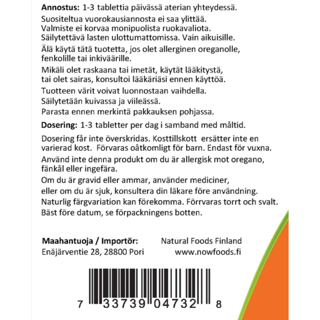 OREGANOÖLJY / ENTEROKAPSELI / 90 pehmokapselia
