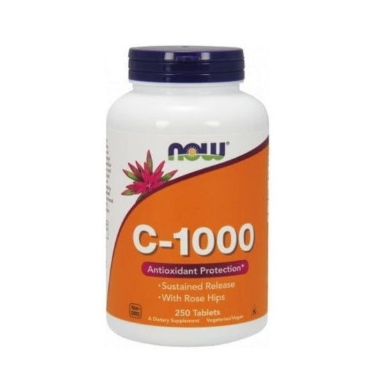 C-VITAMIINI / 1000 mg / RUUSUNMARJAJAUHE / PITKÄVAIKUTTEINEN / 250 tabl.