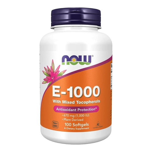 NATÜRLICHES E-1000 / GEMISCHTE TOKOFEROLE / 100 Weichkapseln