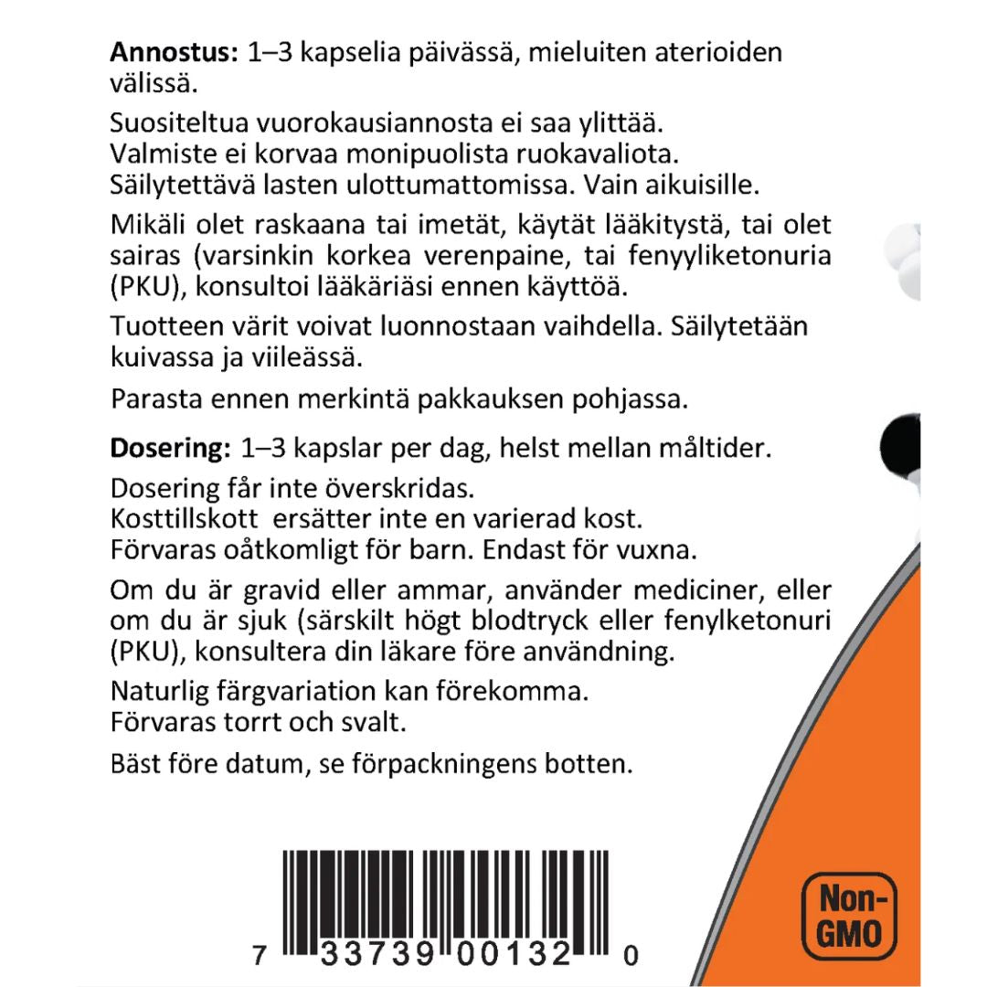 FENYYLIALANIINI / VAPAA MUOTO / 500 mg / 120 kaps.