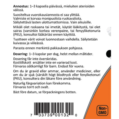 FENYYLIALANIINI / VAPAA MUOTO / 500 mg / 120 kaps.