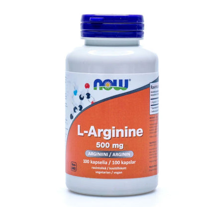 L-ARGINIINI / VAPAA MUOTO / 500 mg / 100 kaps.