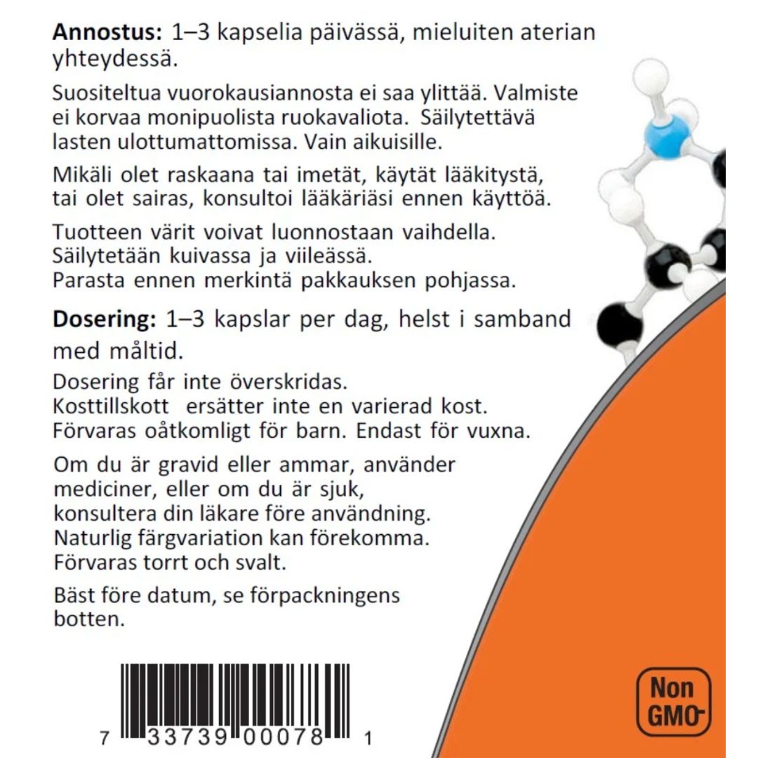 L-KARNOSIINI / 500 mg / 50 kaps.
