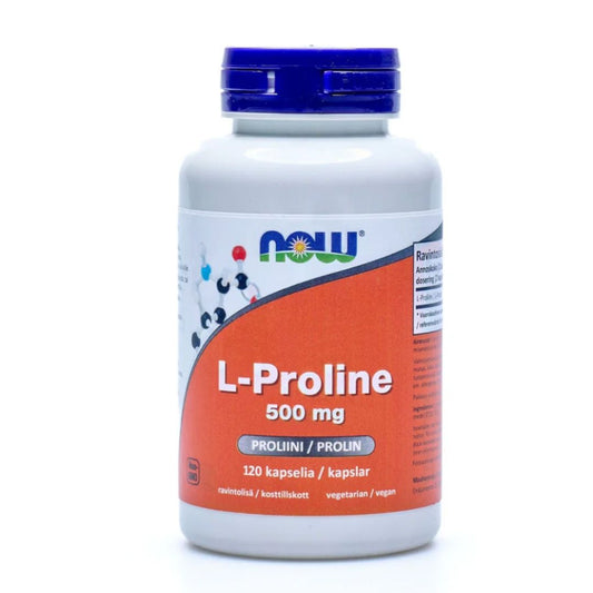 L-PROLIINI / VAPAA MUOTO / 500 mg / 120 vkaps.