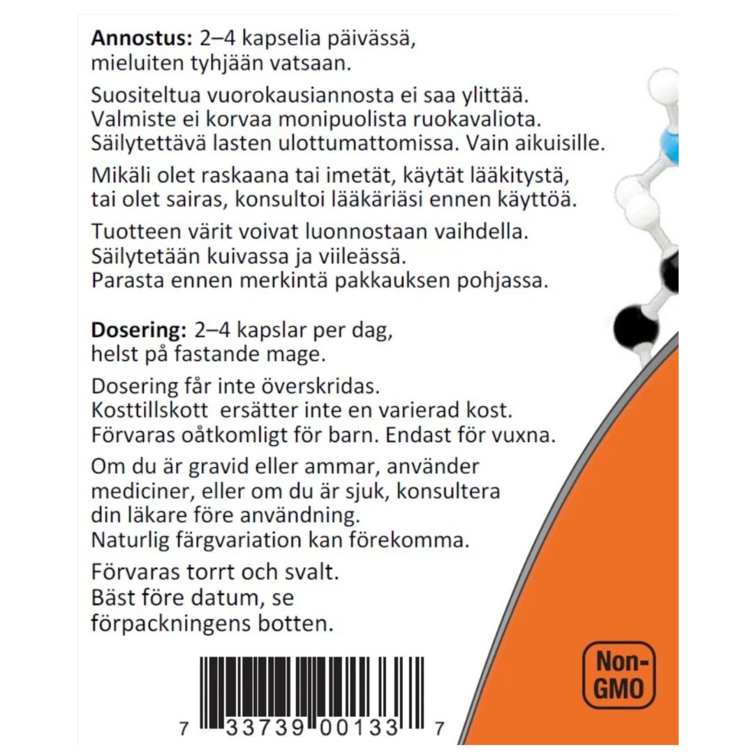 L-PROLIINI / VAPAA MUOTO / 500 mg / 120 vkaps.