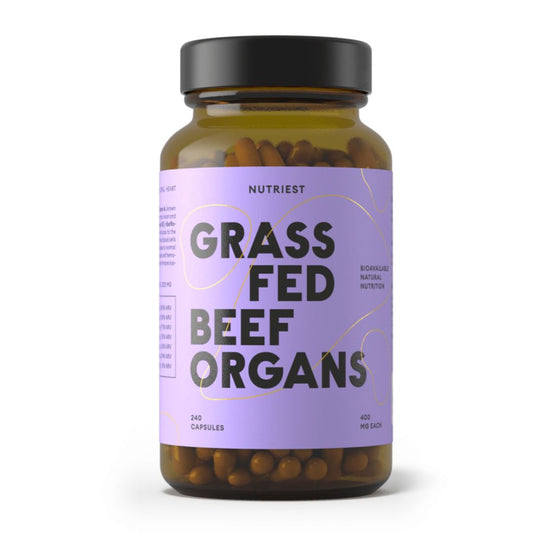 LUOMU GRASS FED NAUDAN PAKASTEKUIVATTU SISÄELIMET / 240 kaps.