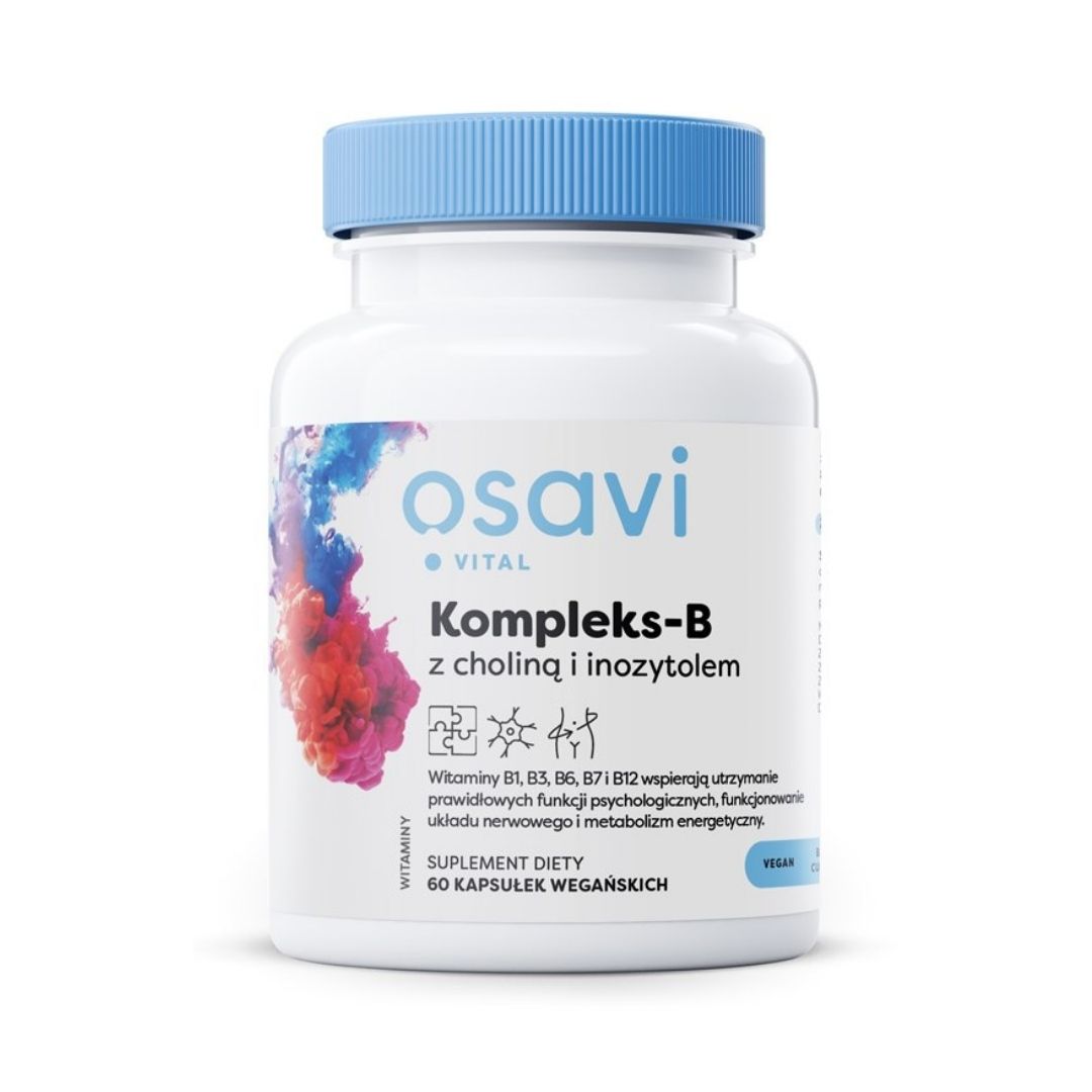 B-VITAMIINIYHDISTE + KOLIINI + INOSITOLI / 60 vkaps.