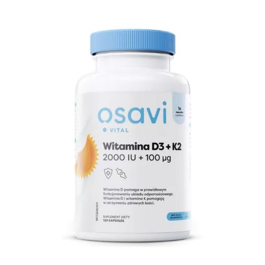 D3 + K2 / 2000 IU + 100 mcg / 120 kaps.