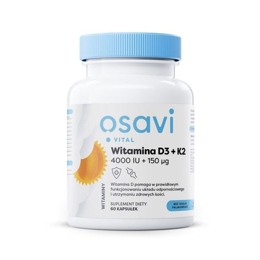 D3 + K2 /  4000 IU + 150 mcg / 60 kaps.