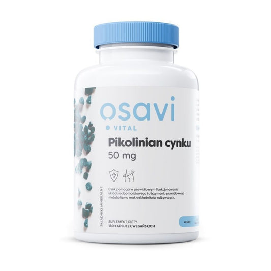 SINKKIPIKOLINAATTI / ORGAANINEN / VEGAANINEN / 50 mg / 180 vkaps