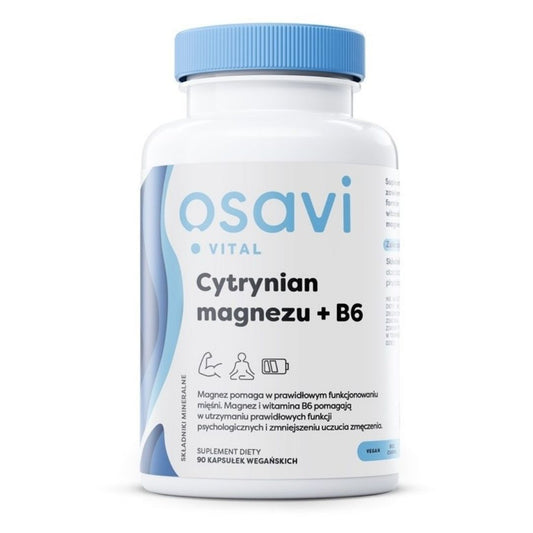 MAGNESIUMSITRAATTI + B6 / 90 vkaps.