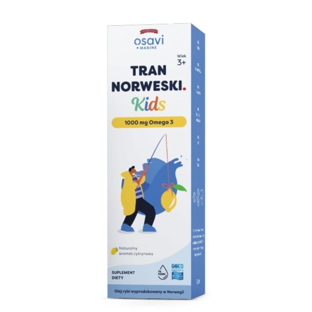 Norwegisches Kabeljauleberöl / Für Kinder / Zitrone / 50 ml