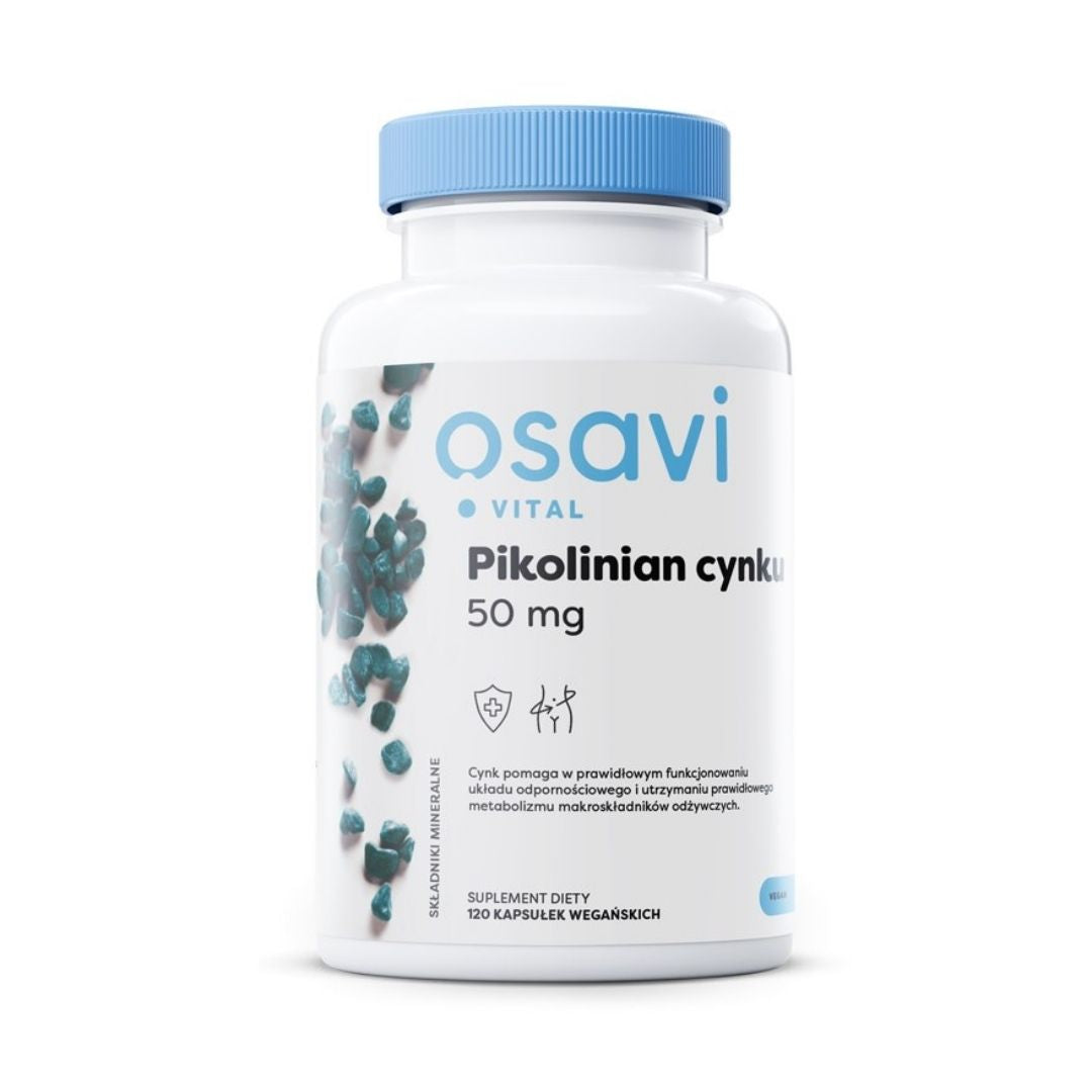 SINKKIPIKOLINAATTI /ORGAANINEN / VEGAANINEN / 50 mg / 120 vkaps.