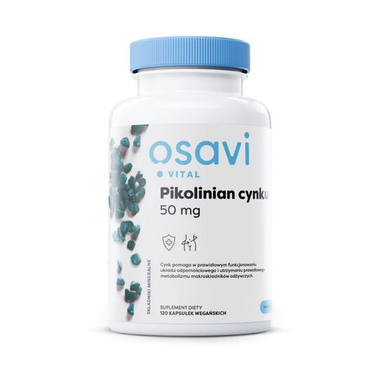 SINKKIPIKOLINAATTI /ORGAANINEN / VEGAANINEN / 50 mg / 120 vkaps.