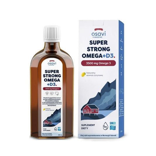 SUPERVAHVA OMEGA-3 + D3 / 3500 mg / LUONTAINEN SITRUUNA /250 ml