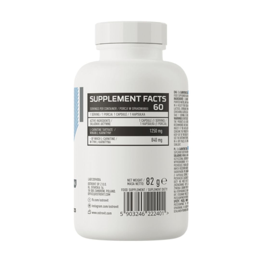L-KARNITIINI / 1250 mg / 60 kaps.