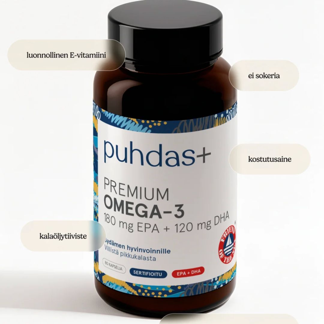 PREMIUM OMEGA-3 / 180 mg EPA + 120 mg DHA / 160 kaps.