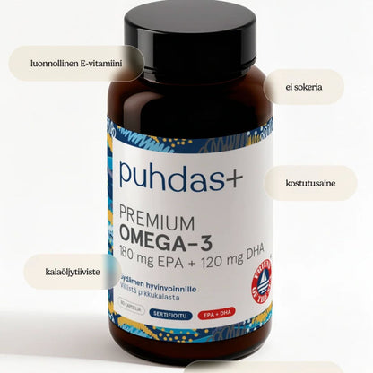 PREMIUM OMEGA-3 / 180 mg EPA + 120 mg DHA / 160 kaps.