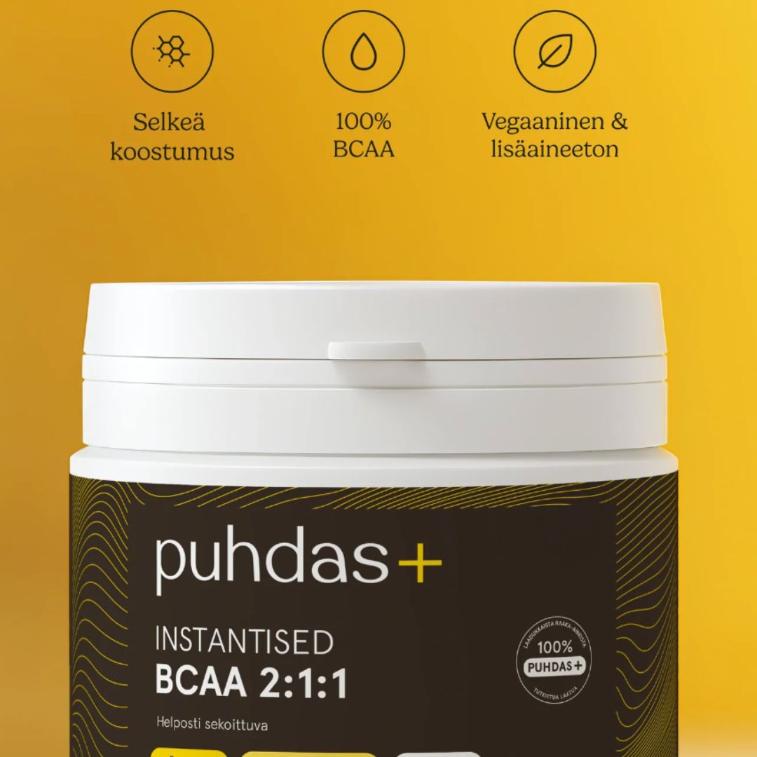 100% BCAA JAUHE / VÄLITÖN LIUKENEMINEN / 225 g