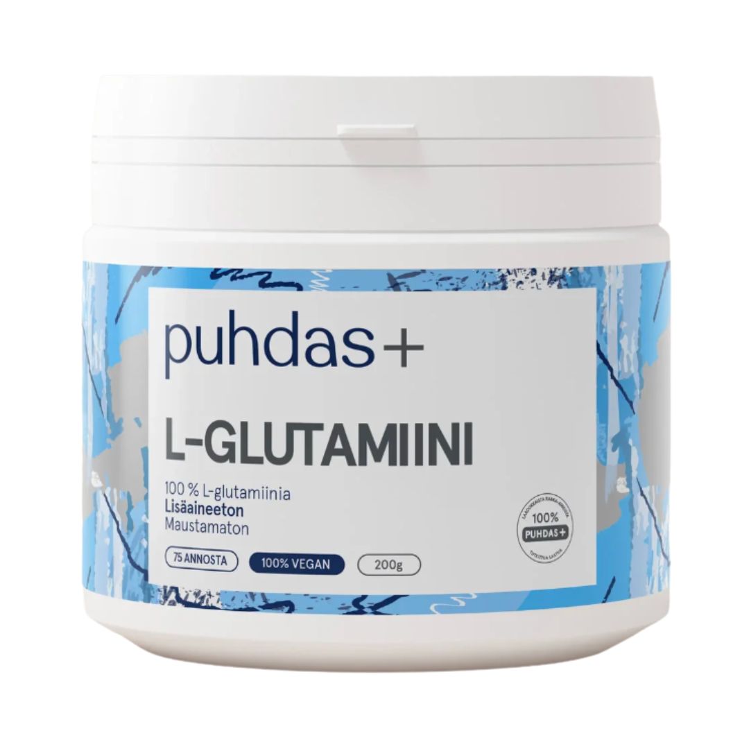100% L-GLUTAMIINIJAUHE / 200 g