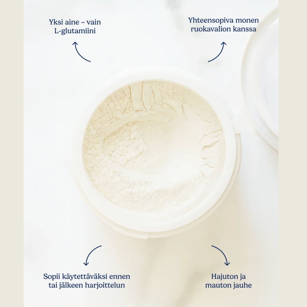 100% L-GLUTAMIINIJAUHE / 200 g