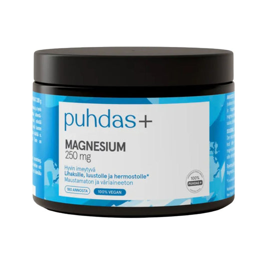 100% VEGAANINEN MAGNESIUMSITRAATTIJAUHE / 200g