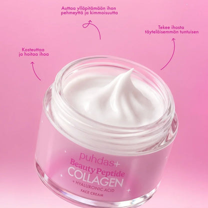 BEAUTY PEPTID-KOLLAGEN + HYALURONSÄURE GESICHTSCREME / 50 ml