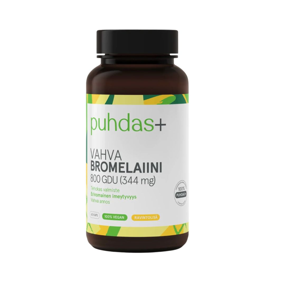 VAHVA BROMELAIINI / 800 GDU ( 344mg) / 60 kaps.