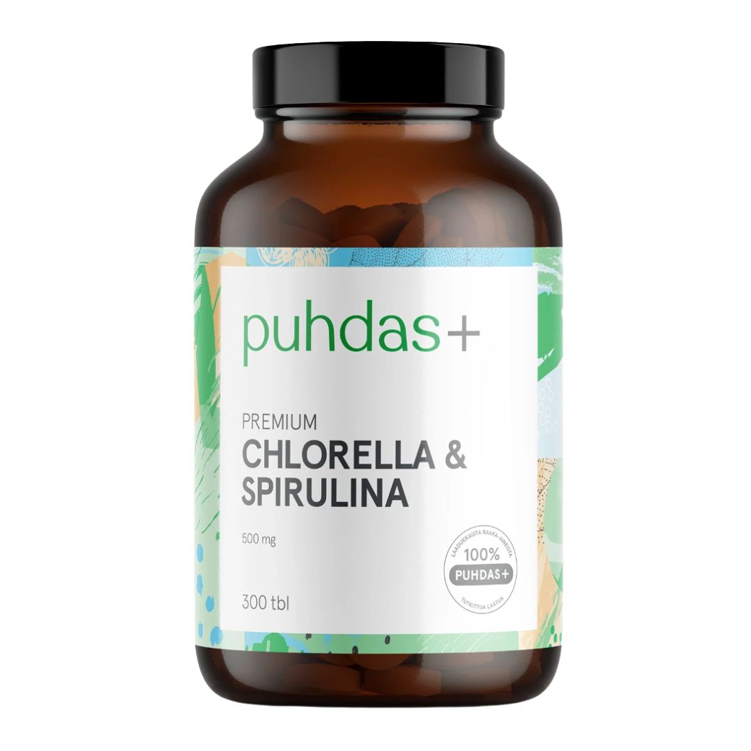 CHLORELLA & SPIRULINA / 500 mg / 300 tabl.