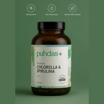 CHLORELLA & SPIRULINA / 500 mg / 300 tabl.