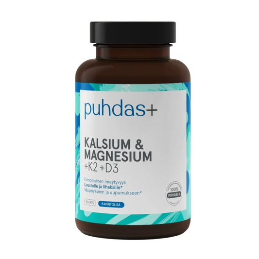 KALSIUM + MAGNESIUM + K2 MK-7 + D3 / 90 kaps.