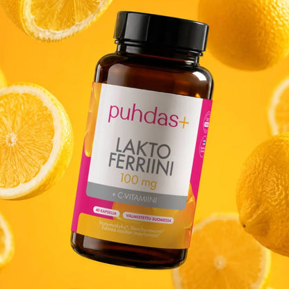 LAKTOFERRIINI + C-VITAMIINI / 100 mg / 40 kaps.