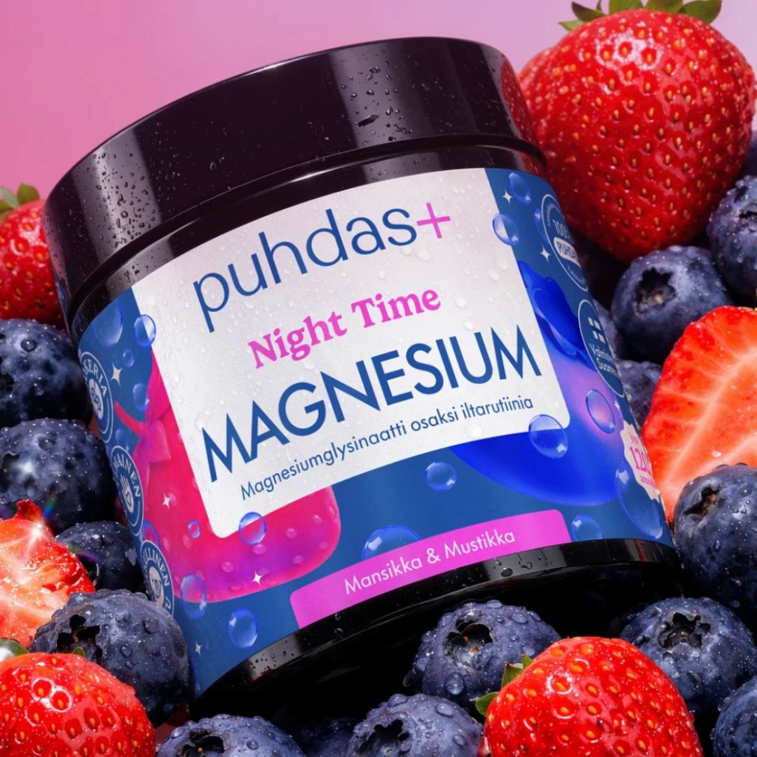 NIGHT TIME MAGNESIUM / JAUHE / MANSIKKA & MUSTIKKA / 80 g