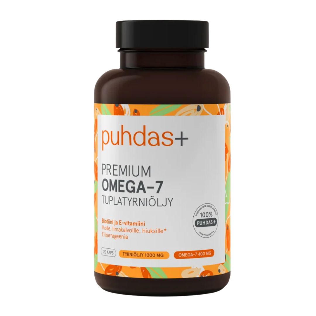 PREMIUM OMEGA-7 / TUPLATYRNIÖLJY / 1000 mg / 60 kaps.