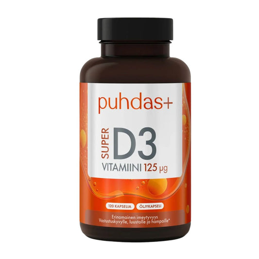 SUPER D3-VITAMIINI / 125 mcg / 120 kaps.