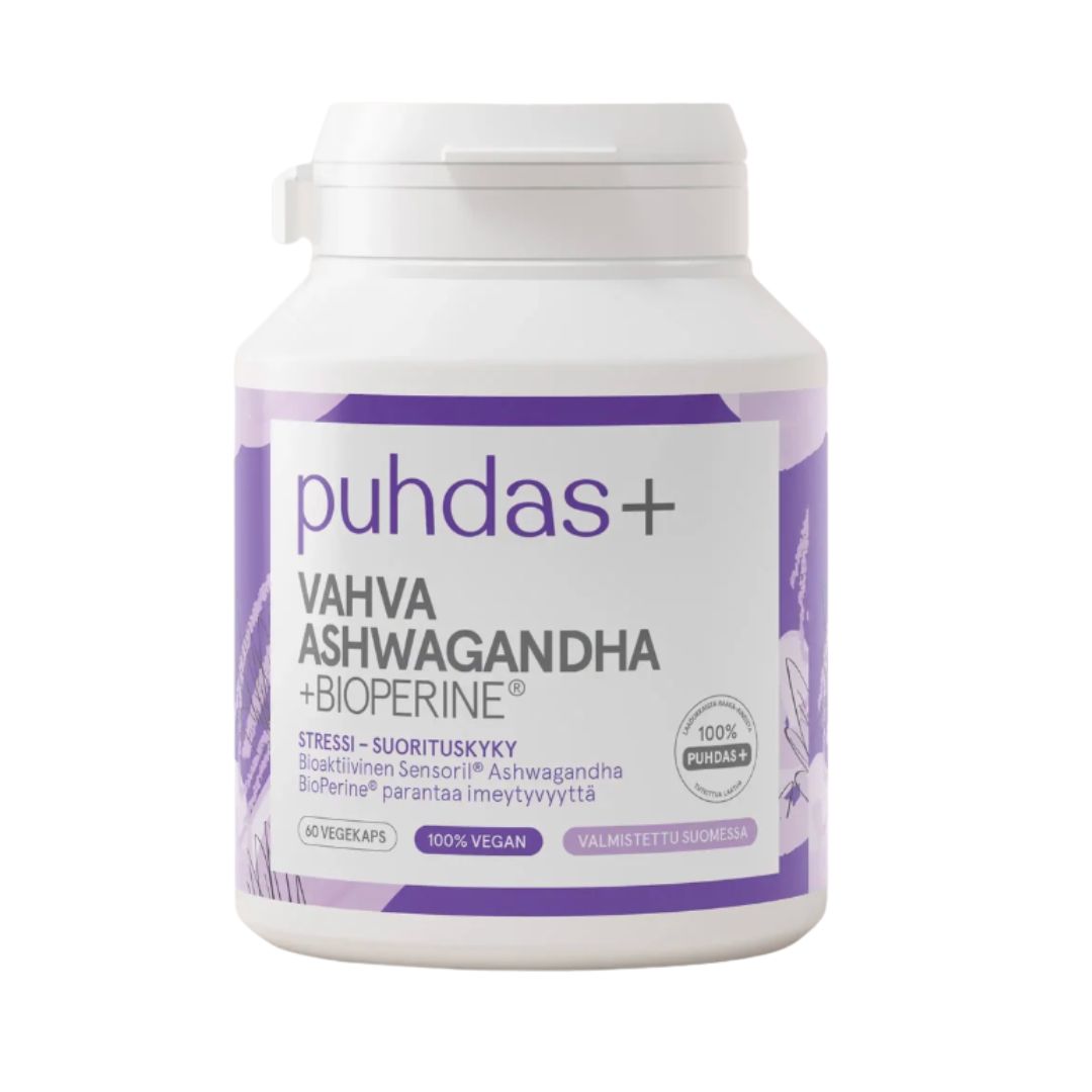 VAHVA ASHWAGANDHA -UUTE + BIOPERINE / 125 mg / 60 vkaps.