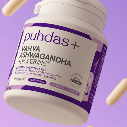 VAHVA ASHWAGANDHA -UUTE + BIOPERINE / 125 mg / 60 vkaps.