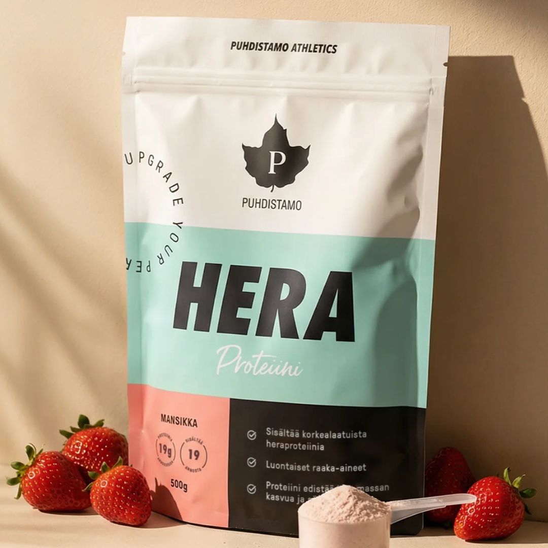 HERAPROTEIINI / MANSIKKA / 500 g