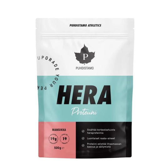 HERAPROTEIINI / MANSIKKA / 500 g